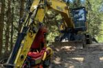 Mobilbagger Komatsu PW200-7 mit WOODY WH6