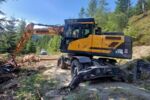 Mobilbagger Hyundai HW 210 mit WOODY WH6